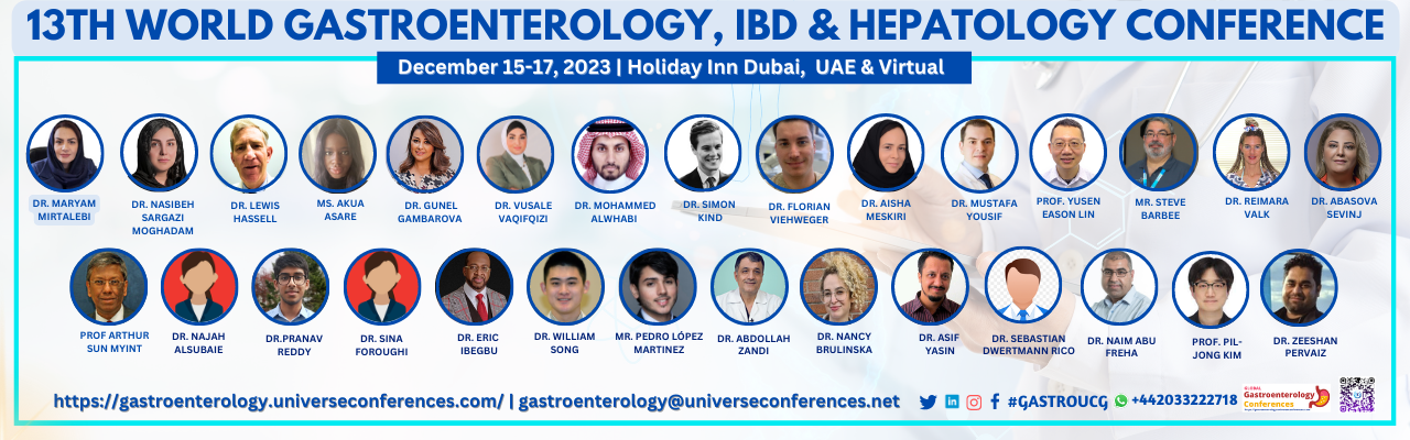 13th World Gastroenterology, IBD & Hepatology Conference_December 15-17, 2023 _ Holiday Inn Dubai, UAE & Virtual