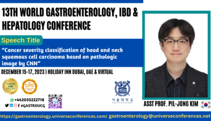 Asst Prof. Pil-Jong Kim- speaker_13th World Gastroenterology, IBD & Hepatology Conference on December 15-017, 2023 in Dubai, UAE