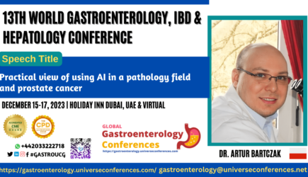 Dr. Artur Bartczak_13th World Gastroenterology, IBD & Hepatology Conference on December 15-017, 2023 in Dubai, UAE.