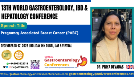 Dr. Priya Devadas_13th World Gastroenterology, IBD & Hepatology Conference on December 15-017, 2023 in Dubai, UAE.