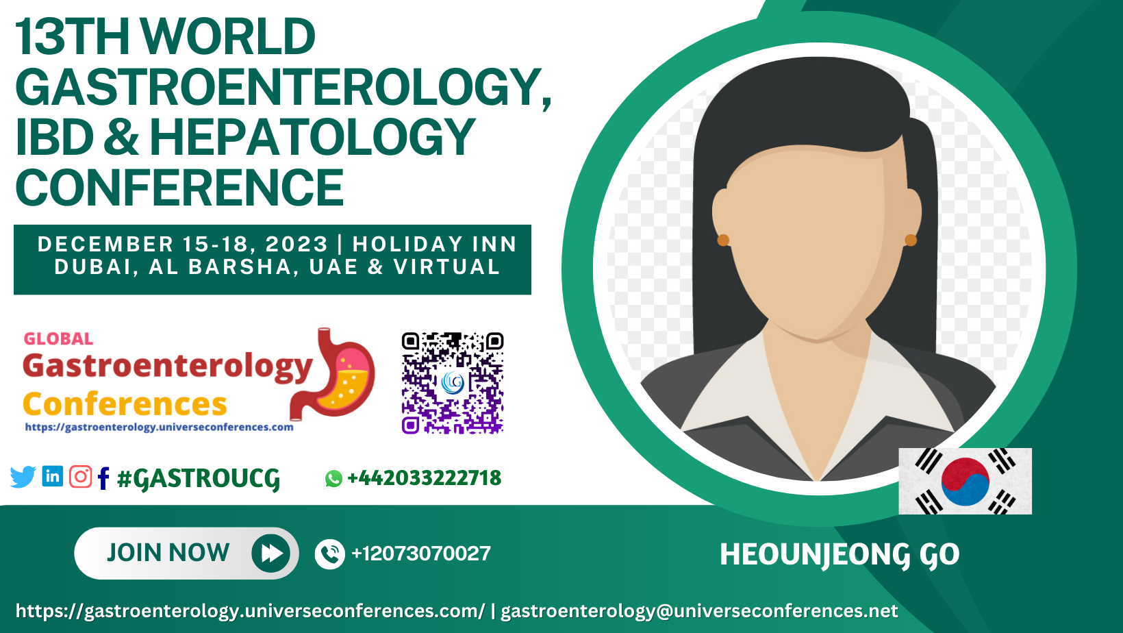 Heounjeong Go_13th World Gastroenterology, IBD & Hepatology Conference