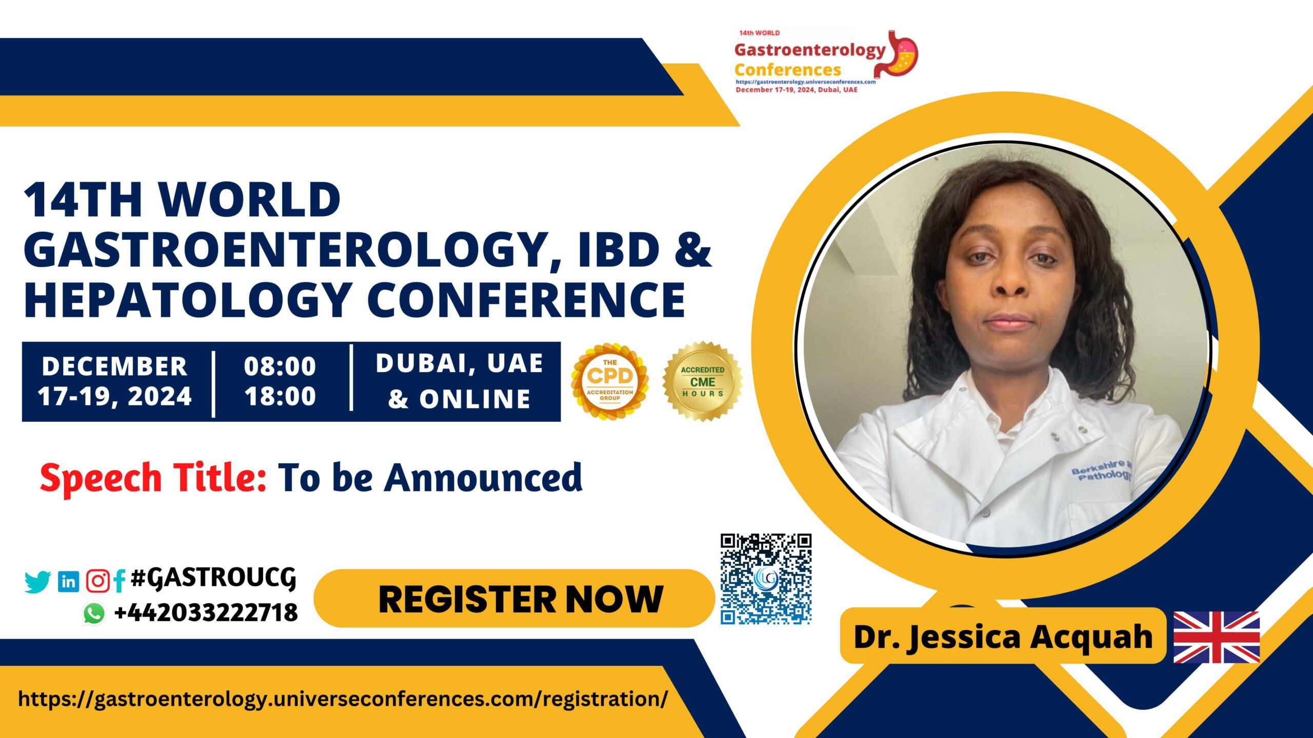 Dr. Jessica Acquah_14th World Gastroenterology, IBD & Hepatology Conference