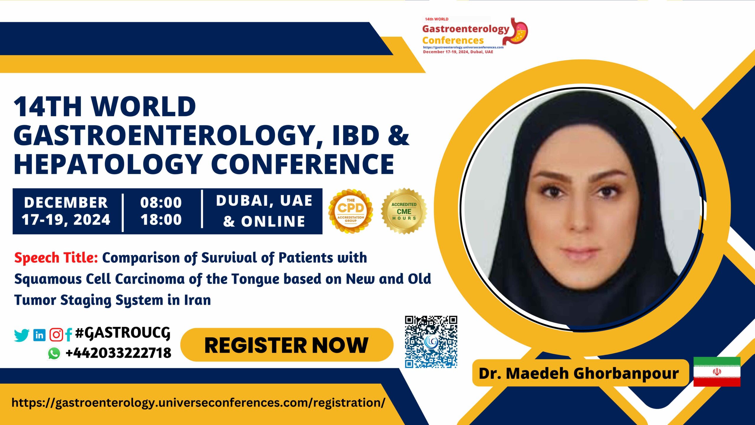 Dr. Maedeh Ghorbanpour _14th World Gastroenterology, IBD & Hepatology Conference