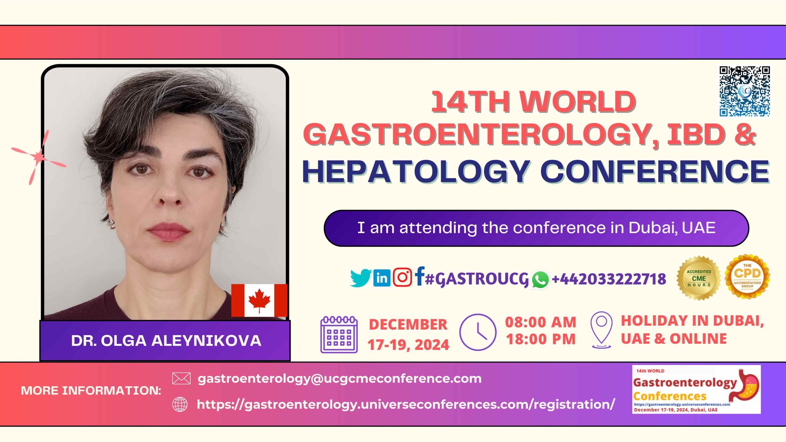 Dr. Olga Aleynikova___14th World Gastroenterology, IBD & Hepatology Conference
