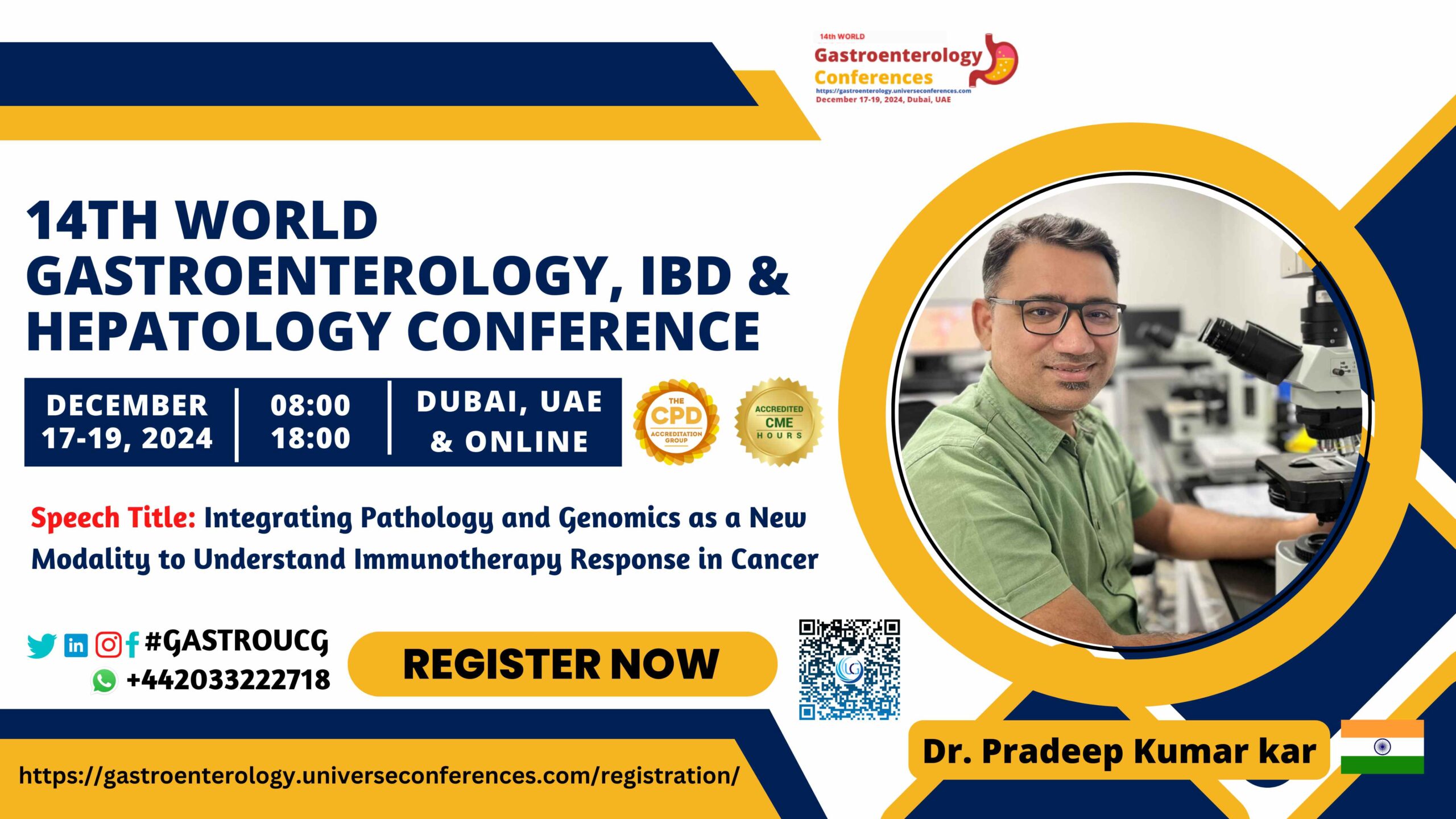 Dr. Pradeep Kumar kar_14th World Gastroenterology, IBD & Hepatology Conference