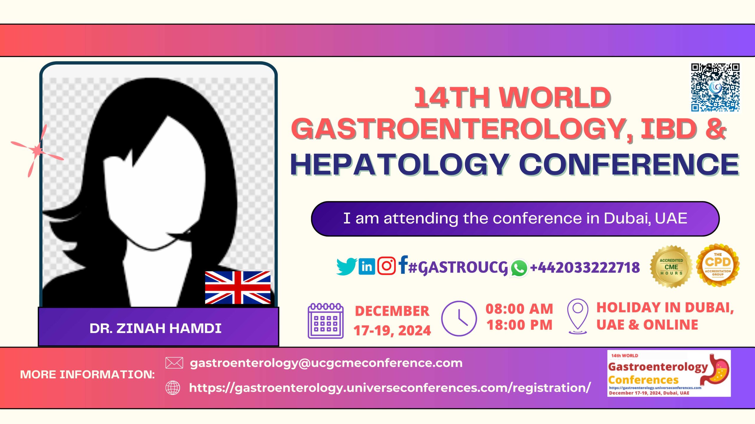 Dr. Zinah Hamdi___14th World Gastroenterology, IBD & Hepatology Conference