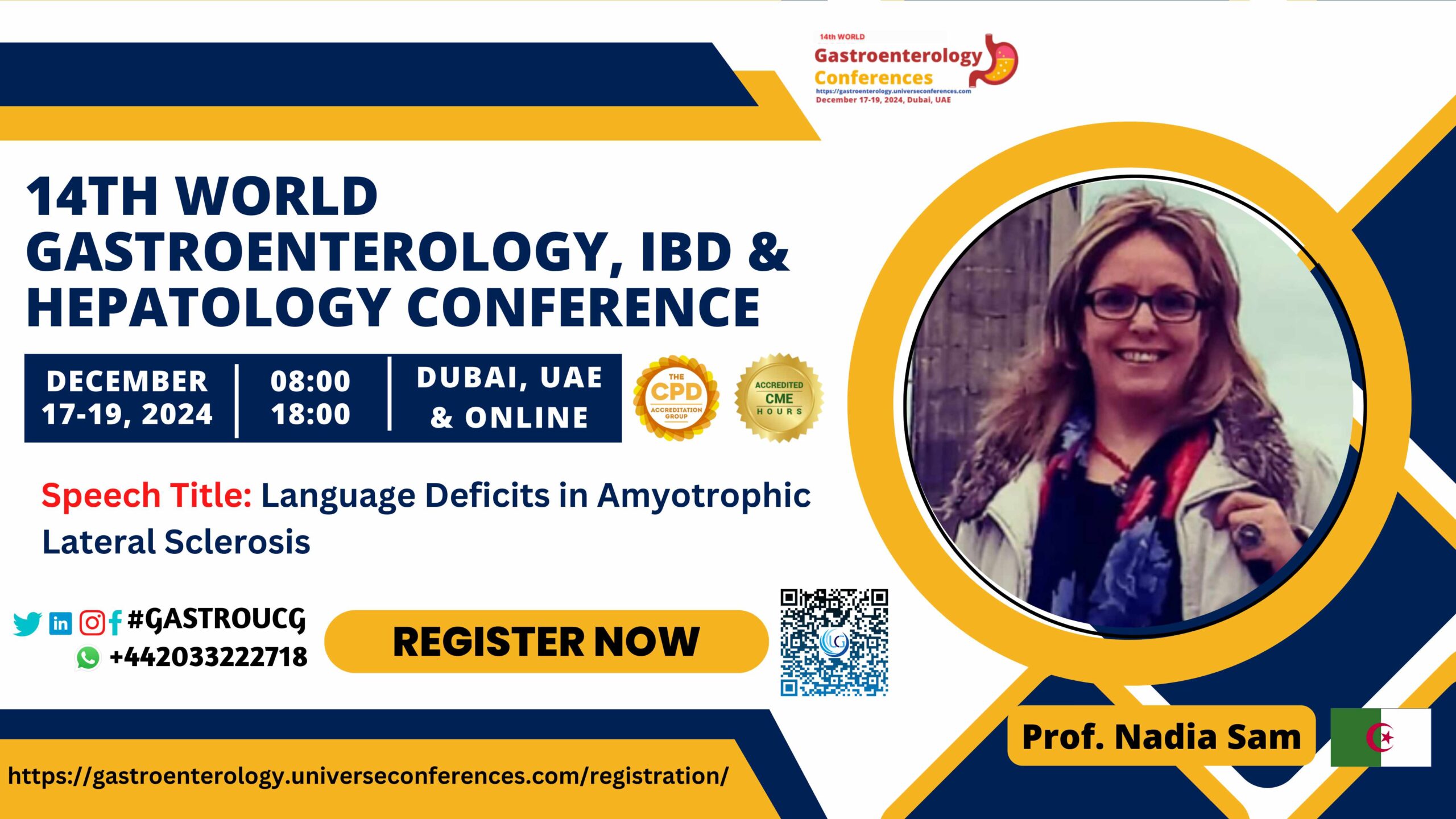 Prof. Nadia Sam__14th World Gastroenterology, IBD & Hepatology Conference