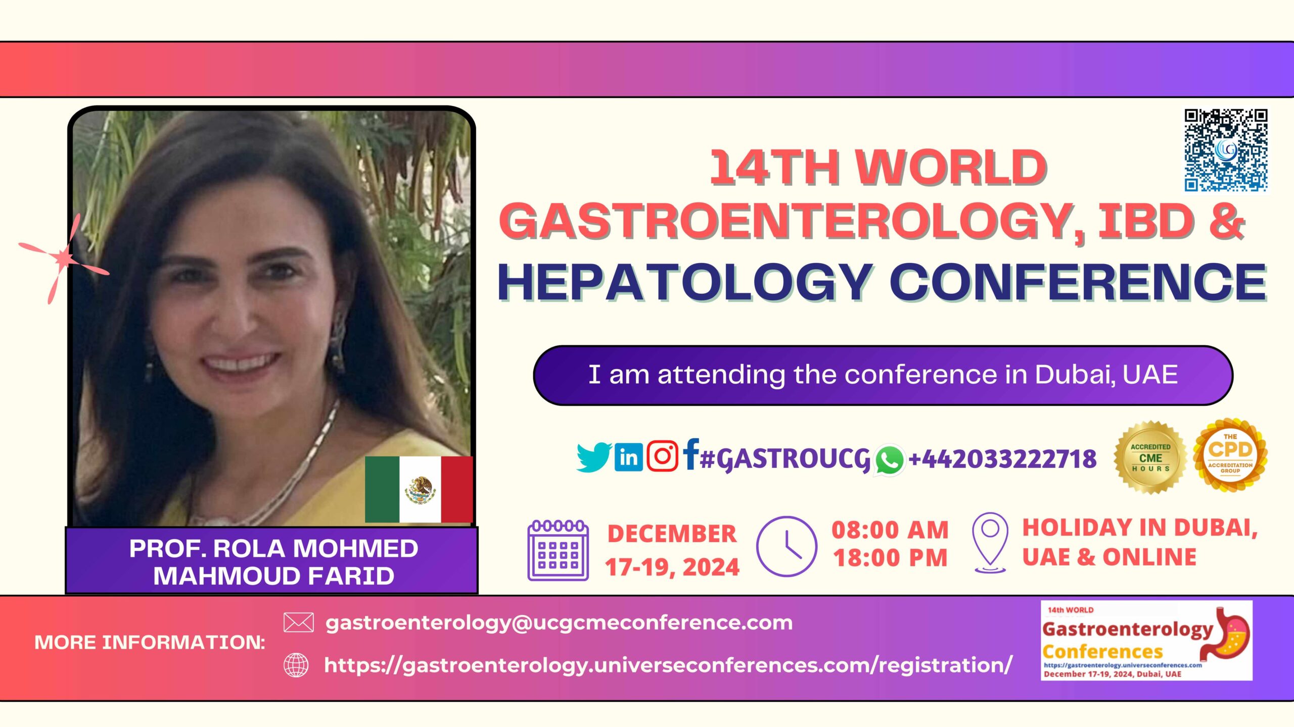 Prof. Rola Mohmed Mahmoud Farid___14th World Gastroenterology, IBD & Hepatology Conference